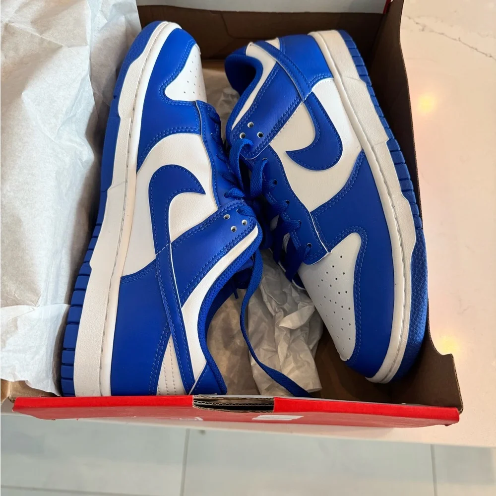 Nike Blue and White Athletic Shoes - Picture 1 of 1